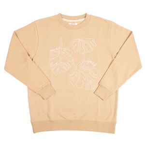 Floral Beige Women's Sweater